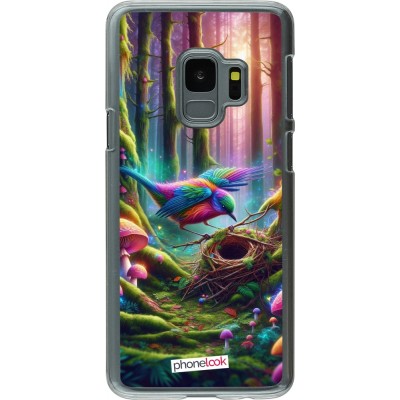 Coque Samsung Galaxy S9 - Plastique transparent Oiseau Nid Forêt