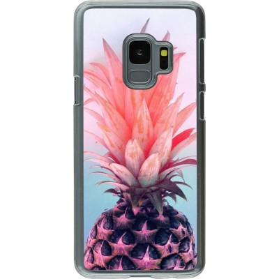 Coque Samsung Galaxy S9 - Plastique transparent Purple Pink Pineapple