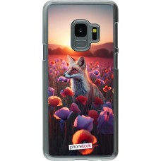 Coque Samsung Galaxy S9 - Plastique transparent Renard pourpre au crépuscule