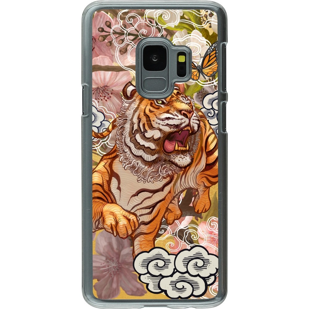 Coque Samsung Galaxy S9 - Plastique transparent Spring 23 japanese tiger