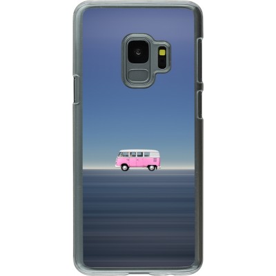 Coque Samsung Galaxy S9 - Plastique transparent Spring 23 pink bus