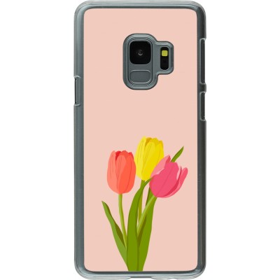 Coque Samsung Galaxy S9 - Plastique transparent Spring 23 tulip trio