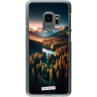 Coque Samsung Galaxy S9 - Plastique transparent Sunset Forest Lake