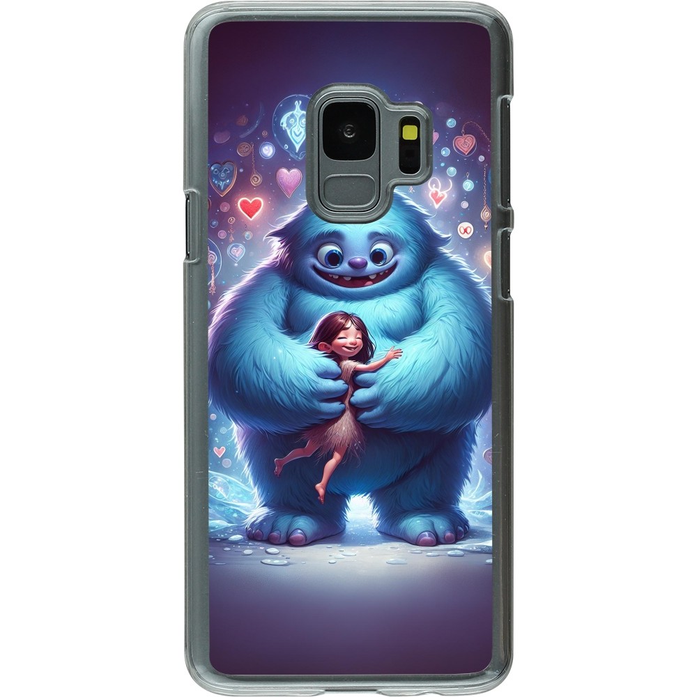 Coque Samsung Galaxy S9 - Plastique transparent Valentine 2024 Fluffy Love