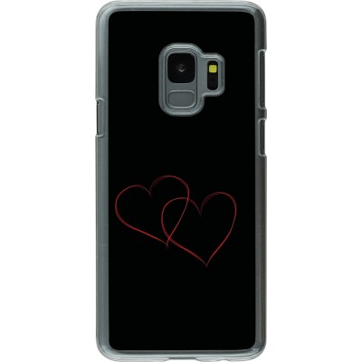 Coque Samsung Galaxy S9 - Plastique transparent Valentine 2023 attached heart