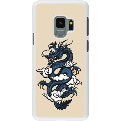 Coque Samsung Galaxy S9 - Plastique blanc Blue Dragon Tattoo