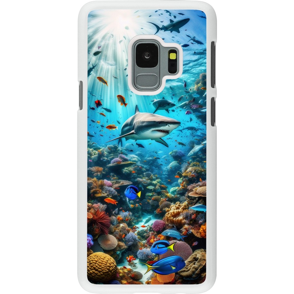 Coque Samsung Galaxy S9 - Plastique blanc Bora Bora Mer et Merveilles