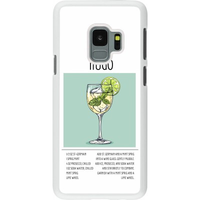 Coque Samsung Galaxy S9 - Plastique blanc Cocktail recette Hugo