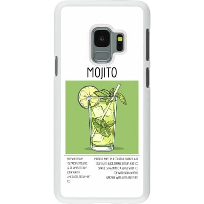 Coque Samsung Galaxy S9 - Plastique blanc Cocktail recette Mojito