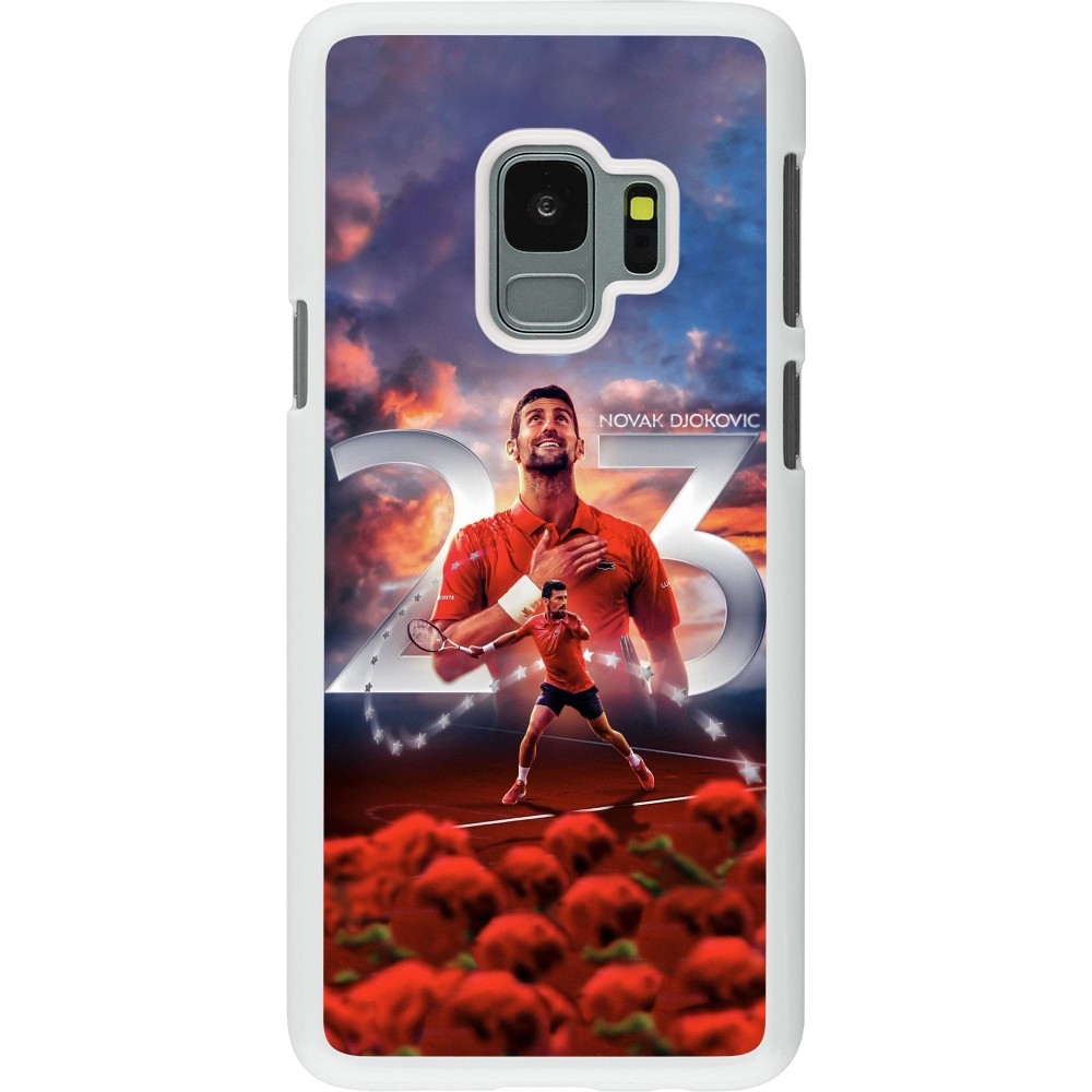 Coque Samsung Galaxy S9 - Plastique blanc Djokovic 23 Grand Slam