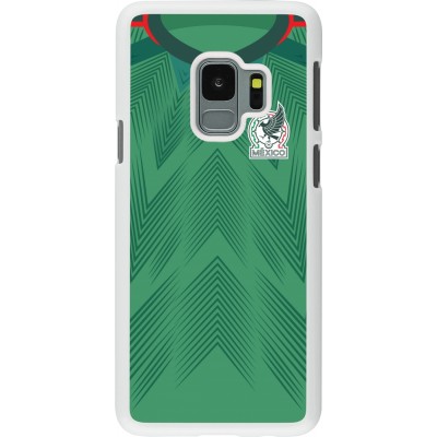 Coque Samsung Galaxy S9 - Plastique blanc Maillot de football Mexique 2022 personnalisable