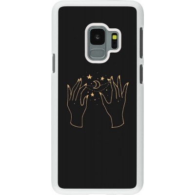 Coque Samsung Galaxy S9 - Plastique blanc Grey magic hands