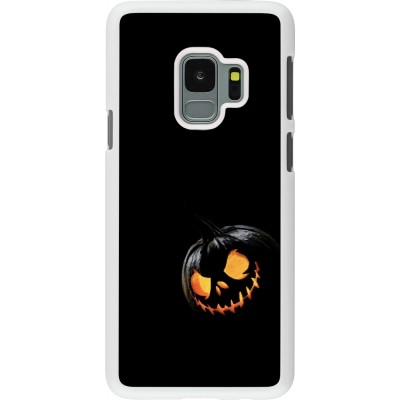 Coque Samsung Galaxy S9 - Plastique blanc Halloween 2023 discreet pumpkin