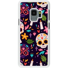 Coque Samsung Galaxy S9 - Plastique blanc Halloween 2023 mexican style