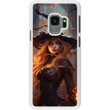 Coque Samsung Galaxy S9 - Plastique blanc Halloween 2024 sexy witch