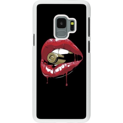 Coque Samsung Galaxy S9 - Plastique blanc Lips bullet