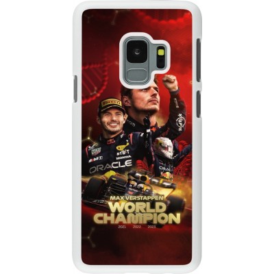 Coque Samsung Galaxy S9 - Plastique blanc Max Verstappen Champion 2023