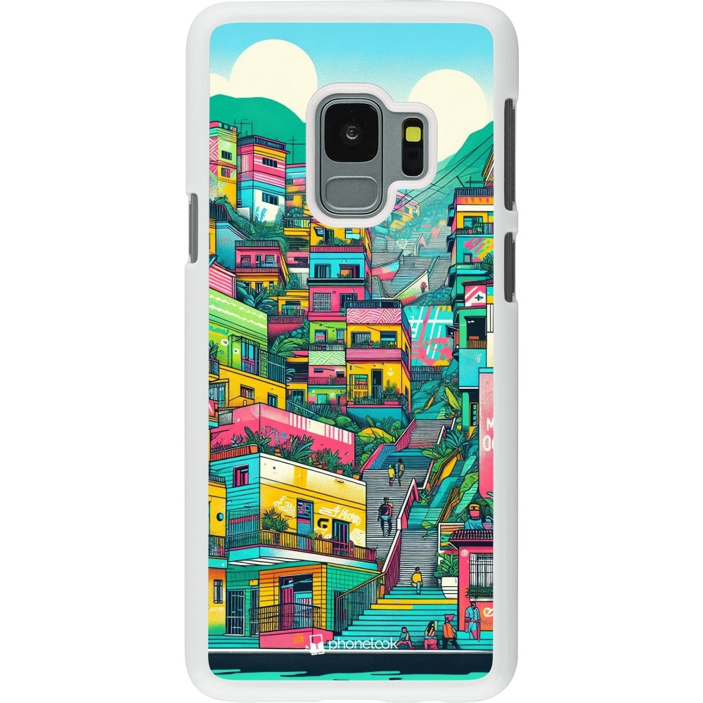 Coque Samsung Galaxy S9 - Plastique blanc Medellin Comuna 13 Art