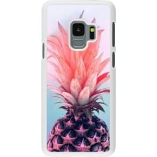 Coque Samsung Galaxy S9 - Plastique blanc Purple Pink Pineapple