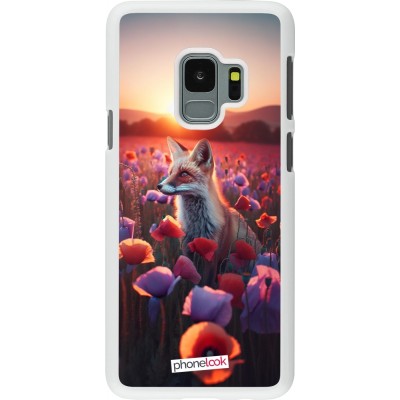 Coque Samsung Galaxy S9 - Plastique blanc Renard pourpre au crépuscule