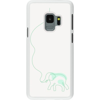 Coque Samsung Galaxy S9 - Plastique blanc Spring 23 baby elephant