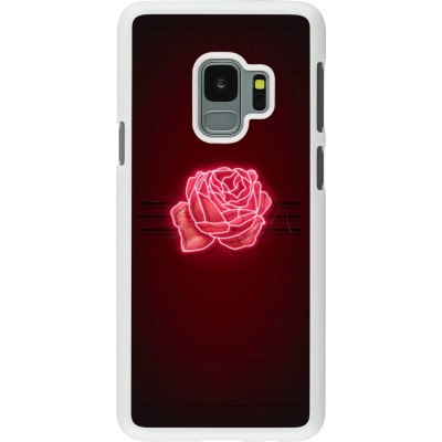 Coque Samsung Galaxy S9 - Plastique blanc Spring 23 neon rose