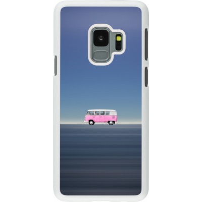 Coque Samsung Galaxy S9 - Plastique blanc Spring 23 pink bus