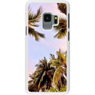 Coque Samsung Galaxy S9 - Plastique blanc Summer 2023 palm tree vibe