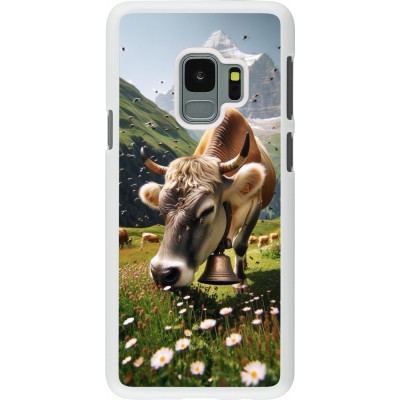 Coque Samsung Galaxy S9 - Plastique blanc Vache montagne Valais