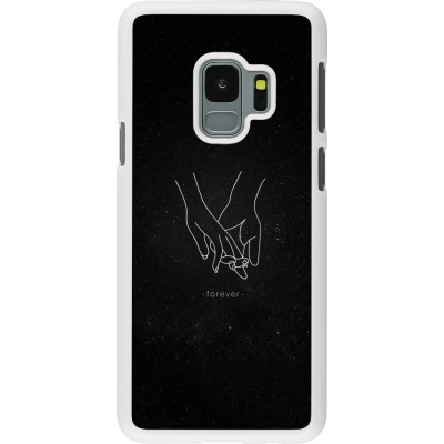 Coque Samsung Galaxy S9 - Plastique blanc Valentine 2023 hands forever