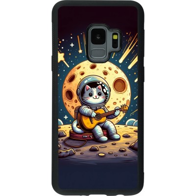 Coque Samsung Galaxy S9 - Silicone rigide noir AstroCat RockLune