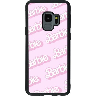 Coque Samsung Galaxy S9 - Silicone rigide noir Barbie light pink pattern