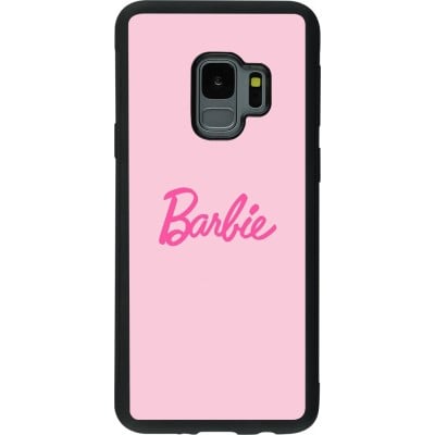 Coque Samsung Galaxy S9 - Silicone rigide noir Barbie Text