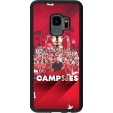 Coque Samsung Galaxy S9 - Silicone rigide noir Benfica Campeoes 2023