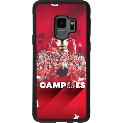 Coque Samsung Galaxy S9 - Silicone rigide noir Benfica Campeoes 2023