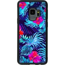 Coque Samsung Galaxy S9 - Silicone rigide noir Blue Forest