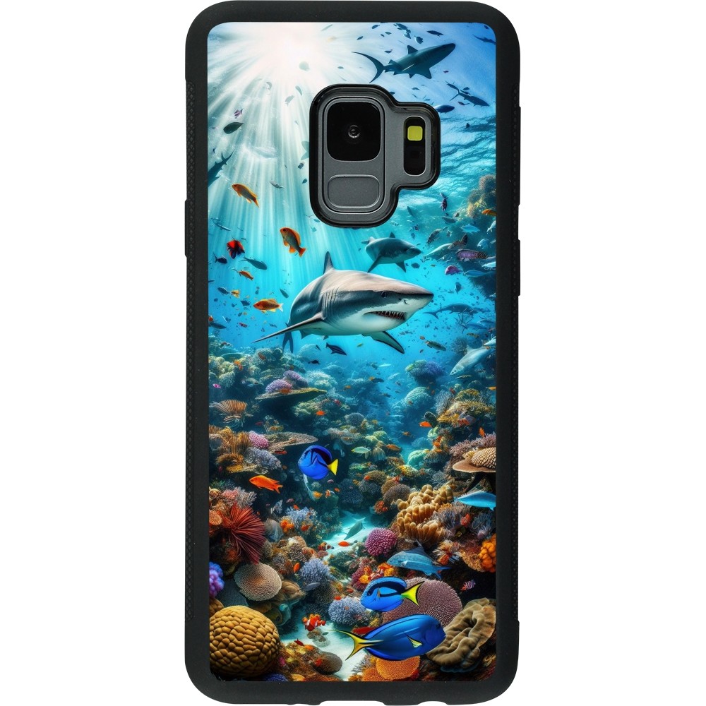 Coque Samsung Galaxy S9 - Silicone rigide noir Bora Bora Mer et Merveilles