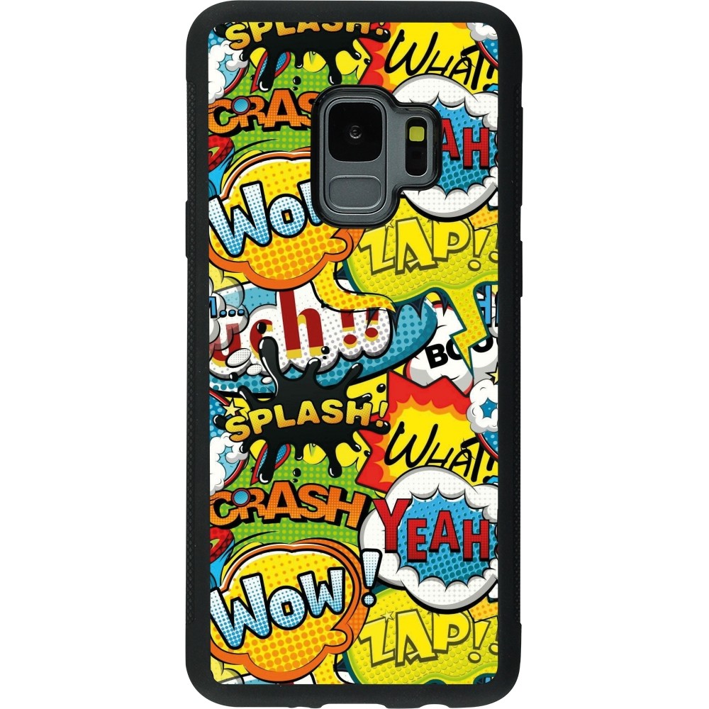 Coque Samsung Galaxy S9 - Silicone rigide noir Cartoons slogans