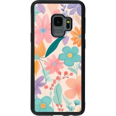 Coque Samsung Galaxy S9 - Silicone rigide noir Easter 2024 spring flowers