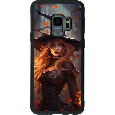 Coque Samsung Galaxy S9 - Silicone rigide noir Halloween 2024 sexy witch