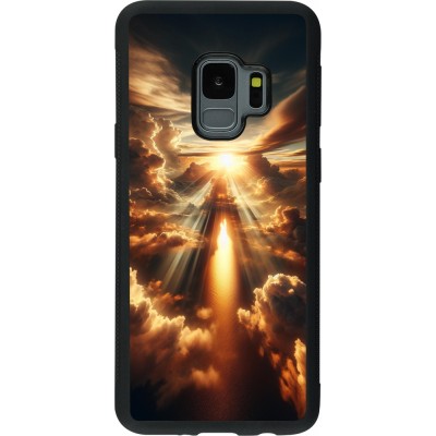 Coque Samsung Galaxy S9 - Silicone rigide noir Lueur Céleste Zenith