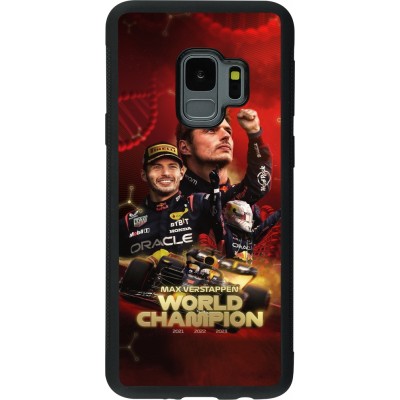 Coque Samsung Galaxy S9 - Silicone rigide noir Max Verstappen Champion 2023