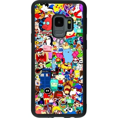 Coque Samsung Galaxy S9 - Silicone rigide noir Mixed cartoons