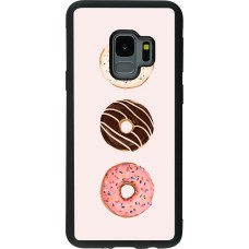 Coque Samsung Galaxy S9 - Silicone rigide noir Spring 23 donuts