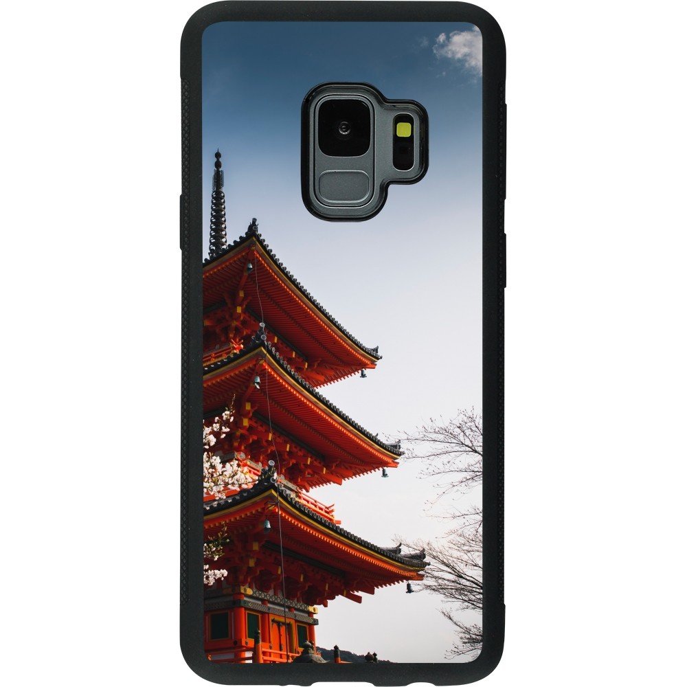 Coque Samsung Galaxy S9 - Silicone rigide noir Spring 23 Japan