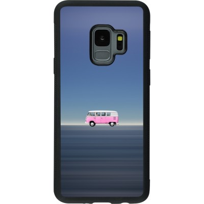 Coque Samsung Galaxy S9 - Silicone rigide noir Spring 23 pink bus