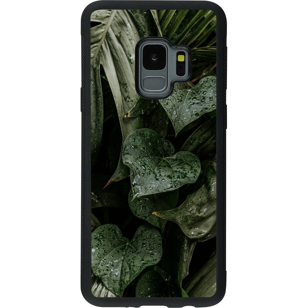 Coque Samsung Galaxy S9 - Silicone rigide noir Spring 23 fresh plants