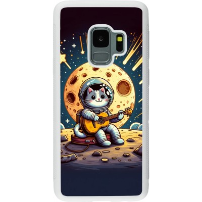 Coque Samsung Galaxy S9 - Silicone rigide blanc AstroCat RockLune