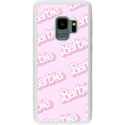 Coque Samsung Galaxy S9 - Silicone rigide blanc Barbie light pink pattern