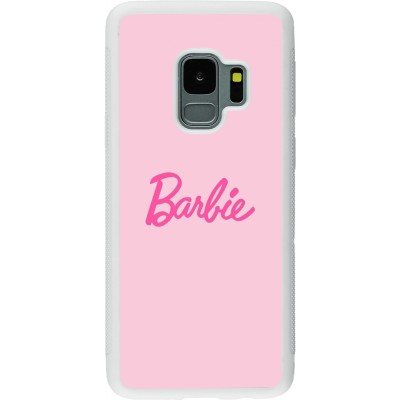 Coque Samsung Galaxy S9 - Silicone rigide blanc Barbie Text